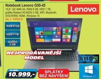 Notebook Lenovo G50-45