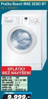 Pračka Bosch WAE 20363 BY