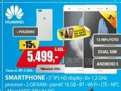 P8 Lite DS BlackHUAWEI + pouzdro