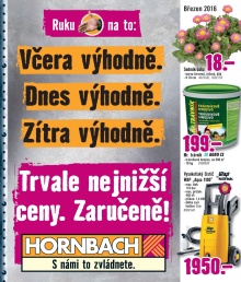 akční leták Hornbach 9.3.2016-30.11.2016