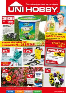 akční leták UNI HOBBY 10.3.2016-23.3.2016