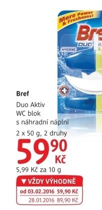 WC blok gelový Duo-Aktiv Bref