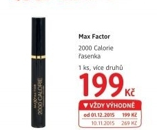 Řasenka Calorie 2000 Max Factor