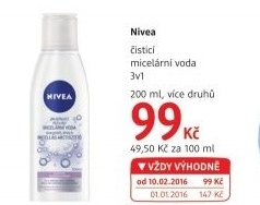 Micelární voda 3v1 Nivea