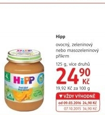 Přesnídávka ovocná Bio HiPP