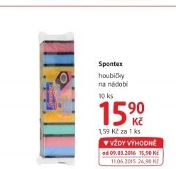 Houbička na nádobí Spontex
