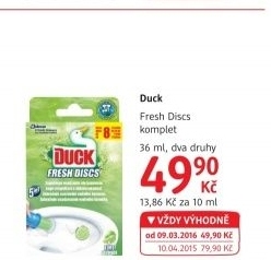WC blok bodový Fresh Discs Duck