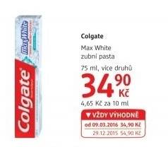 Pasta na zuby Max White Colgate