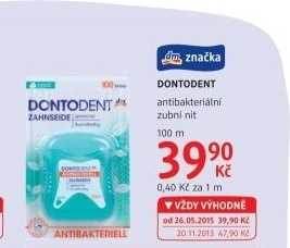 Dentální nit antibakteriální Dontodent