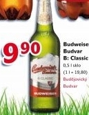 Pivo světlé výčepní B: Classic Budweiser Budvar