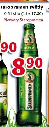Pivo světlé výčepní 10° Staropramen