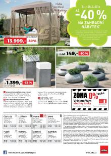 akční leták Kika nábytek 14.3.2016-28.3.2016