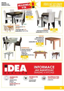 akční leták IDEA nábytek 14.3.2016-31.12.2016