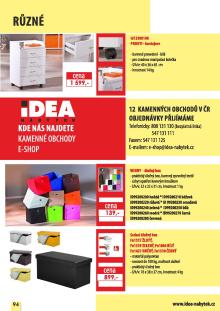akční leták IDEA nábytek 14.3.2016-31.12.2016