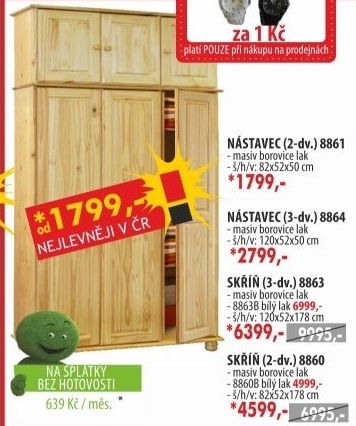 Nástavec 8864 lakovaný