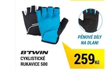 Cyklistické rukavice 500 B'TWIN
