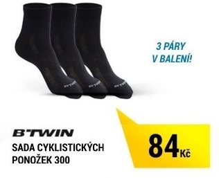 Cyklistické ponožky 300 B'TWIN
