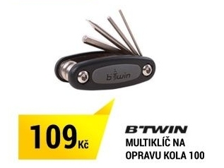 MULTIKLÍČ NA OPRAVU KOLA ČERNÝ 100 B'TWIN