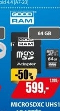 MicroSDXC UHS1 + adaptér