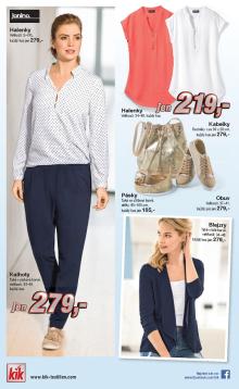 akční leták Kik textil 23.3.2016-30.4.2016