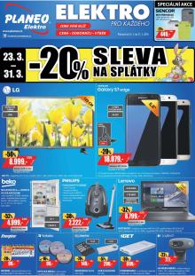 akční leták Planeo Elektro 23.3.2016-31.3.2016