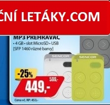 SFP 1460 DG 4GB MP3 DARK GREY SENCOR