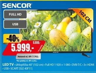 SLE 40F11FULL HD LED TVSENCOR