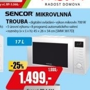 SMW 3817D TROUBA MIKROVLNNÁSENCOR