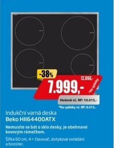 HII 64400 ATX VARNÁ DESKA IND. BEKO