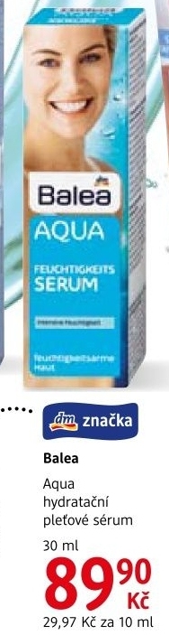 Pleťové hydratační sérum Aqua Balea