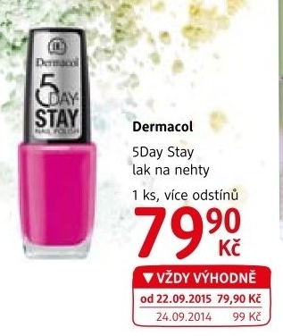 Lak na nehty 5Day Stay Dermacol