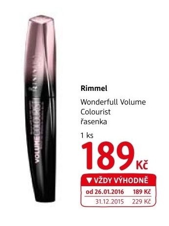 Řasenka Wonder'full Volume Colourist Rimmel