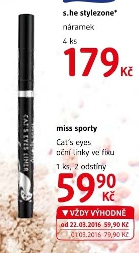 Oční linky Cat's Eyes Miss Sporty
