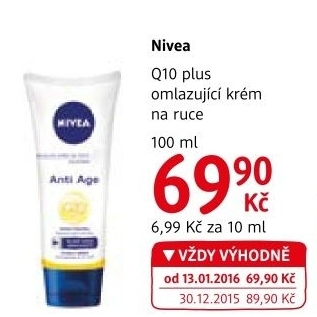 Krém omlazující na ruce Q10 Plus Nivea