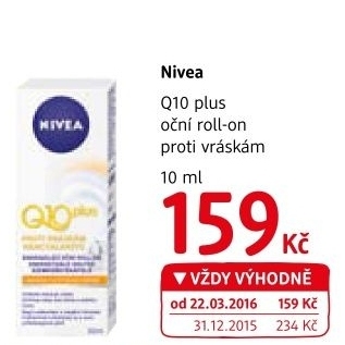 Roll-on oční proti vráskám Q10 Plus Nivea