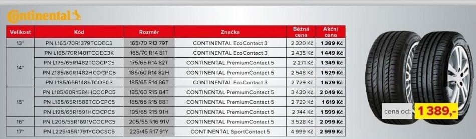 Continental 165/70 R13 79T