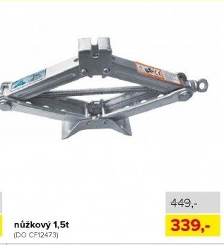 Hever nůžkový 1500kg, TÜV, GS