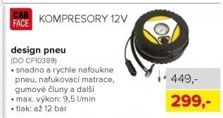 Kompresor 12V, design pneu