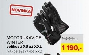 rukavice na moto RIDERO Winter
