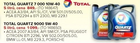 TOTAL QUARTZ 7000 10W40 - 5 litrů