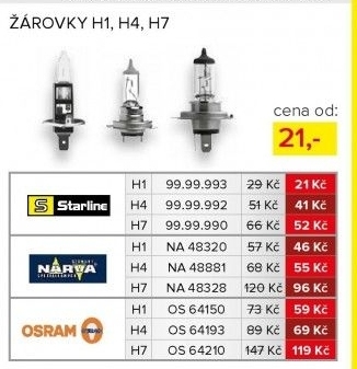 Žárovky Starline