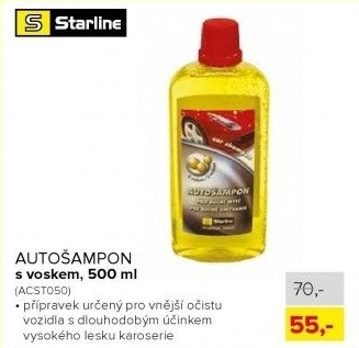 STARLINE Autošampon s voskem 500 ml