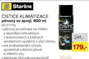 STARLINE Čistič klimatizace-pěnový, 400ml