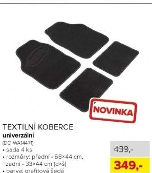 Textilní koberce universální