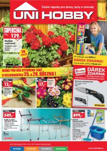 akční leták UNI HOBBY 24.3.2016-6.4.2016