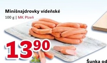 Párky minišnajdrovky vídeňské Selection Schneider