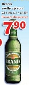 Pivo světlé výčepní 10° Braník