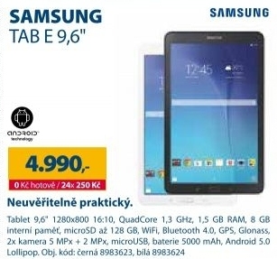 SAMSUNG TAB E 9,6