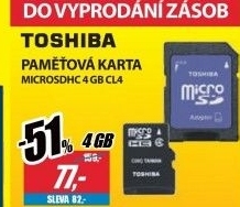 MicroSDHC 4GB CL4