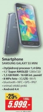 SM G800 Galaxy S5 Mini Black